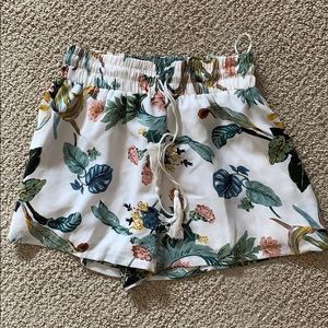 Floral printed shorts
